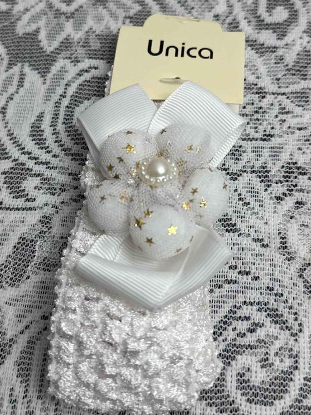 Baby Girl Headbands 👶🎀 4pc Soft Stretch Flower Set Cute